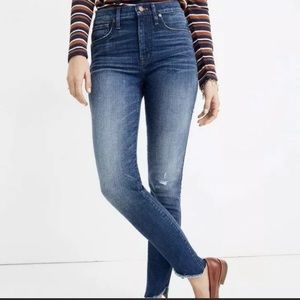Madewell 10" High-Rise Skinny Jeans Tulip-Hem sz27